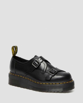 Dr Martens Sidney Monk Strap Creeper Topánky Na Platforme Damske Čierne | 0914-GUVZE